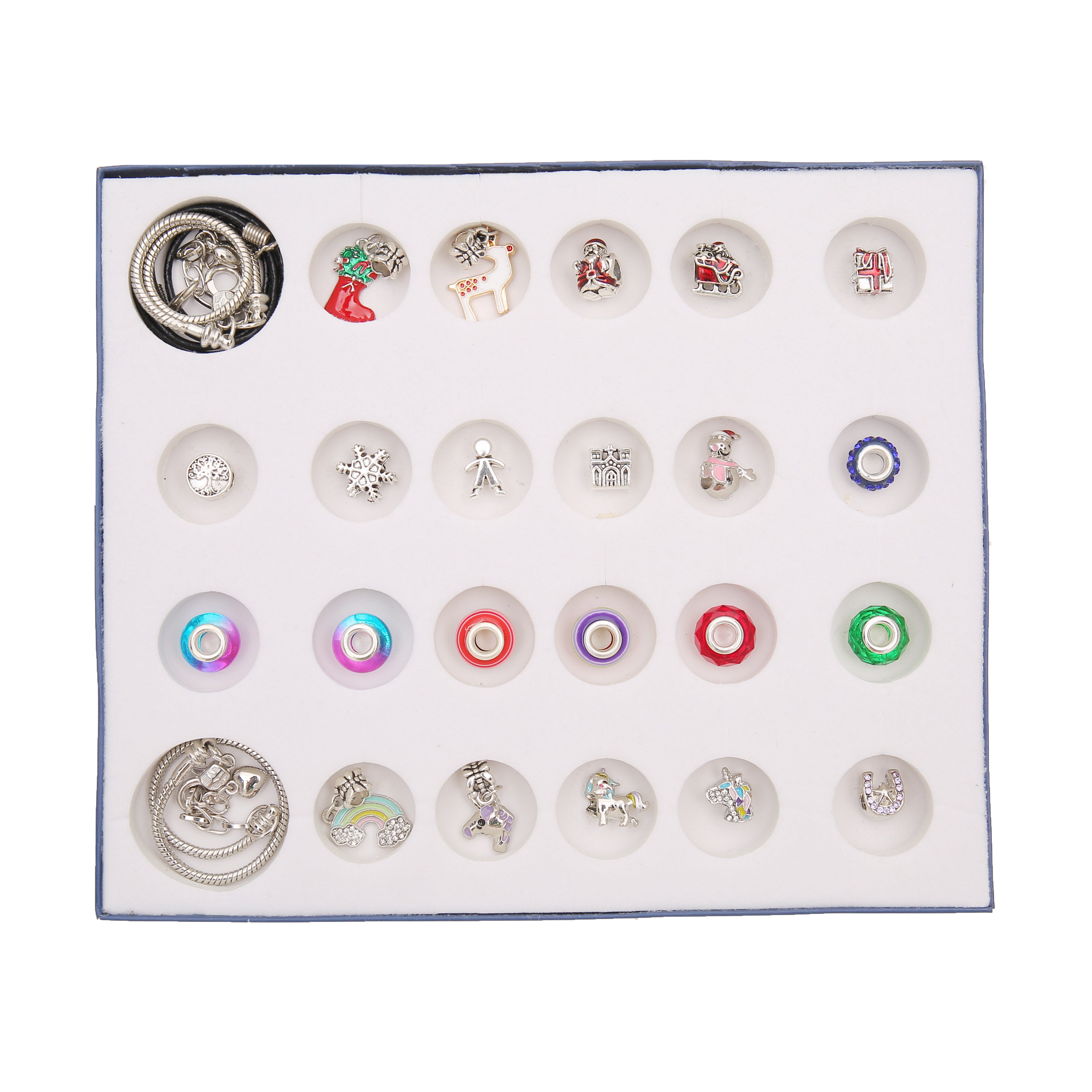 24 Day Jewellery Christmas Advent Calendar Bracelets Necklace Crystals Unicorn 24 Day Jewellery Christmas Advent Calendar Bracelets Necklace Crystals Unicorn